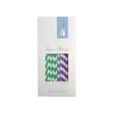 Słomki Rurki cocktailowe Jumbo, papierowe, wzór mix kolorów, 25,5cm