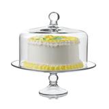 Patera do ciasta szklana Selene z przykrywką