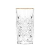 Szklanka wysoka Hobstar Cooler 473ml * 16 Oz, złoty rant