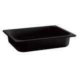 Pojemnik GN 1/2 z melaminy APS ECOLINE, czarny, 32,5x26,5x6,5cm