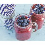 Słomki Rurki cocktailowe Jumbo, papierowe, wzór mix kolorów, 25,5cm