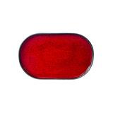 Półmisek z rantem 28,5x19cm Arondi Kera, kolor rubin