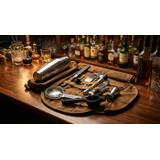 Zestaw barmański APS 14-elementowy w płóciennej torbie