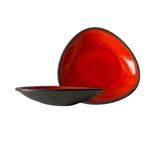 Talerz głęboki 27cm KERA Delta, kolor rubin