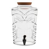 Słój Tiki 7,6L ze stalowym kranikiem i drewnianą pokrywą