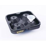 Forma do lodu diament Lord of Taste 4x(48x48x32mm), sylikonowa, czarna