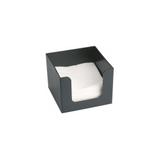 Pojemnik na serwetki, czarny, 14x14x10cm