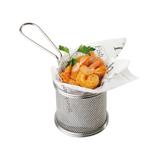 Koszyczek do serwowania potraw, śr. 9cm, stal nierdzewna