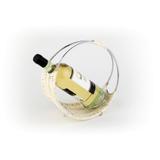 Stojak na wino z rattanu - 24cm