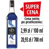 Syrop 1883 Routin Blue Curacao, szklana butelka 1L
