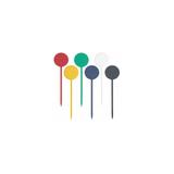 Wykałaczka cocktailowa, okrągła, mix kolorów, 9,5cm, 500szt