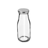 Butelka szklana 320ml do lemoniady, milk shaków, smoothies, kwadratowa z zakrętką