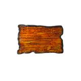 Talerz prostokątny 30x18cm KERA Moku, kolor bursztyn