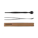 Pinceta, szczypce do owoców APS Ginza z łyżką barmańską, stal nierdzewna 27cm, kolor czarny metallic (Gun Metal)