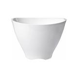 Wiaderko do szampana, owalne, plastikowe, białe