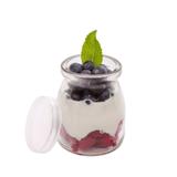 Słoik na deser, pudding z plastikowym zamknięciem 200ml