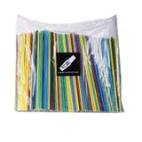 Słomki cocktailowe proste Collins, mix kolorów, 1000szt (cieniutkie)