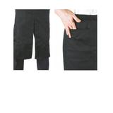 Zapaska kelnerska (fartuch) z rozcięciem oraz kieszonką 100x80cm, czarna