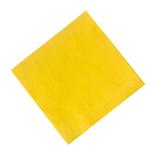 Serwetki cocktailowe, 33x33cm, składane 1/4, żółte, 250szt