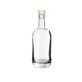 Butelka szklana z korkiem syntetycznym ROUND 500ml, okrągła, zaokrąglone dno