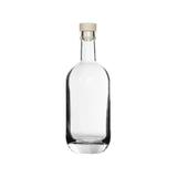 Butelka szklana z korkiem syntetycznym ROUND 700ml, okrągła, zaokrąglone dno