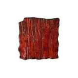 Talerz kwadratowy 21x21cm KERA Moku, kolor rubin