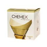 Chemex filtry papierowe kwadratowe Brazowe - 6, 8, 10 filiżanek
