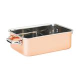 Mini naczynie do serwowania, pokryte miedzią 15x11,5cm