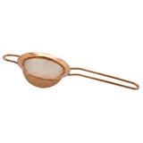 Sitko barmańskie Fine Strainer, zaokrąglone, kolor miedziany, średnica 8cm