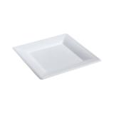 Talerz z trzciny cukrowej, kwadratowy, 262x262x19mm, biały, op.50 sztuk