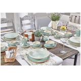 Talerz płytki 37cm KERA Delta, kolor seledynowy