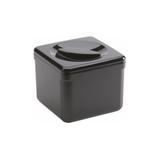 Pojemnik na lód, plastikowy, czarny, kwadratowy, 3,4L