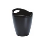 Wiaderko do szampana, czarne, plastik matowy