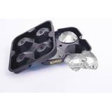 Forma do lodu diament Lord of Taste 4x(48x48x32mm), sylikonowa, czarna
