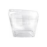 Wiaderko do szampana, prostokątne, klarowne, plastikowe