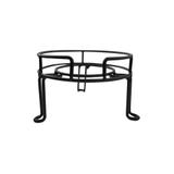 Stojak na słój z kranikiem 8,5L, metalowy, czarny, 14cm