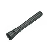 Rozgniatacz do owoców (muddler), ABS plastikowy ząbkowany, czarny, 24cm