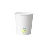 Kubek papierowy BIO 380ml jednościankowy biały, PLA, op.50 sztuk