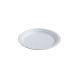 Talerz z trzciny cukrowej, okrągły, średnica 23cm, biały, op.50 sztuk