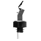 Nalewak plastikowy Pour & Seal z klapką, kolor chromowany