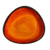Talerz płytki 26cm KERA Delta, kolor bursztyn