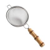 Sitko strainer do herbaty matcha, stal nierdzewna, rączka bambusowa