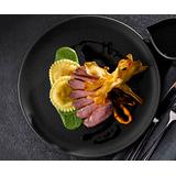 Talerz płaski Rustico Carbon 24cm