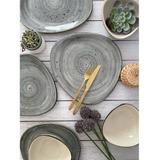 Talerz płytki 30cm KERA Delta, kolor szary