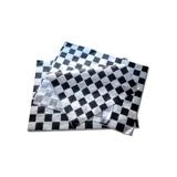 Papier pakowy powlekany tłuszczoodporny, wzór szachownica, 22+8PE 30x40, op.1000 arkuszy