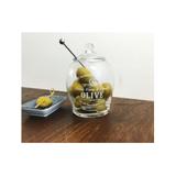 Słoik na oliwki szklany z łyżeczką 14,7cm