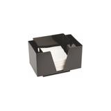 Pojemnik na serwetki i słomki, czarny, 14,3x19,3x13,7cm