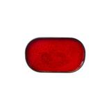 Półmisek z rantem 24,5x15cm Arondi Kera, kolor rubin