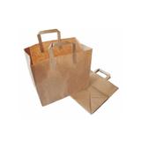 Torba klockowa z uchwytami 320x170x290mm brązowa, op.200 sztuk