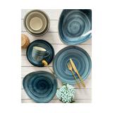 Talerz płytki 30cm KERA Delta, kolor morski